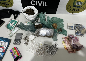 Polícia prende homem e apreende adolescente com drogas e dinheiro em Buriti dos Lopes, Piauí