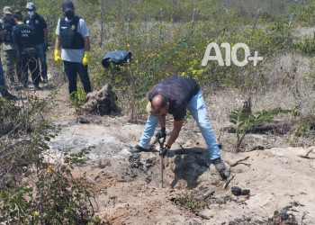 Ossos humanos amarrados em corda são encontrados no Piauí; corpo pode ter sido enterrado de cabeça para baixo, diz PM