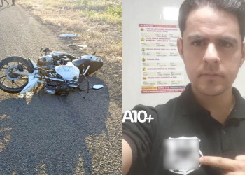 Vigilante morre após grave acidente entre moto e caminhonete na BR-343, interior do Piauí