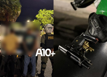 Após perseguição, Polícia Militar apreende arma de fogo com dupla que tentou fugir de blitz em Teresina