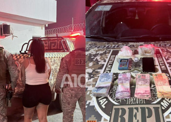 Polícia flagra drogas em bar e conduz proprietária na zona Norte de Teresina