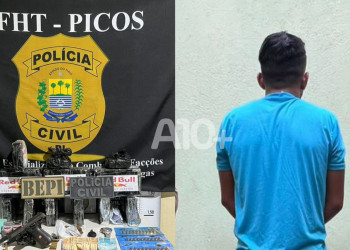 Polícia prende membro de facção criminosa por tráfico de drogas e posse ilegal de arma de fogo no Piauí