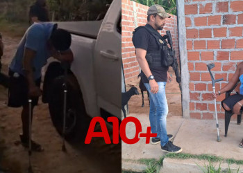 Violento e com extensa ficha criminal, homem com deficiência física é preso na zona Sul de Teresina