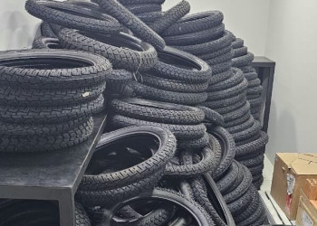 Imepi realiza apreensão de 274 pneus irregulares em lojas de artigos automotivos e motopeças no Piauí