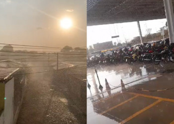 Com temperatura de 37ºC, Teresina registra chuva com ventos: “fenômeno aleatório”, diz especialista