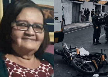 Mãe de jornalista morre após grave acidente entre motocicleta e caminhão no Litoral do Piauí