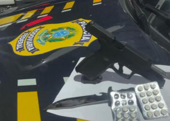 Homem é preso com arma de fogo, munições e anfetaminas durante fiscalização na BR-316 no Piauí