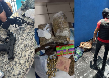 Denarc desarticula “bunker” do tráfico e apreende grande quantidade de drogas e armas em Teresina; faccionado do PCC é preso