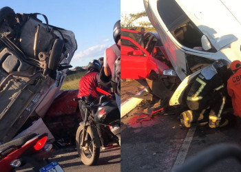 Grave acidente entre 3 veículos deixa vários feridos na Avenida Poti Velho, zona Norte de Teresina