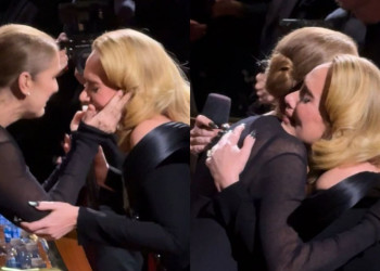 Adele cai no choro ao ver Céline Dion na plateia de seu show; VÍDEO!