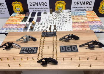 Polícia Civil deflagra operação e cumpre mais de 40 ordens judiciais em Teresina; armas e drogas apreendidas