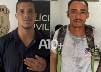 Dois homens são presos pela Polícia Civil após cumprimento de mandados relacionados a roubos em Teresina