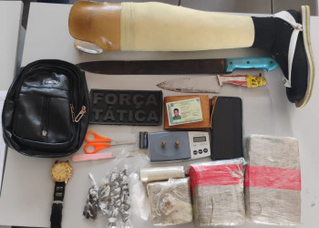 PM apreende grande quantidade de drogas, armas e objetos suspeitos durante ação na zona Sudeste de Teresina