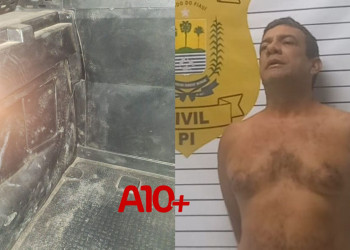 Homem embriagado é preso por agredir ex, xingar policiais e quebrar viatura no litoral do Piauí