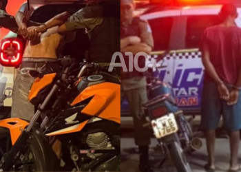 Homens tentam fugir de blitz, invadem residências, mas são presos com motos roubadas em Teresina