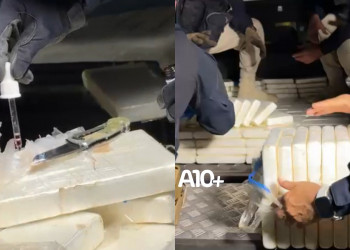 PRF apreende 475kg de cloridrato de cocaína em caminhão durante abordagem no Piauí; condutor foi preso