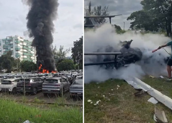 Dois helicópteros colidem e caem no Rio de Janeiro; ao menos cinco pessoas morreram