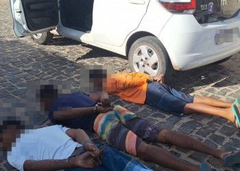 Trio que tomou carro de motorista de app durante assalto é preso após perseguição em Teresina