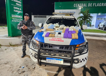 Homem é preso com cerca de 30 quilos de maconha em mala dentro de ônibus no litoral do Piauí