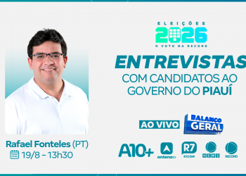 TV Antena 10 RECORD entrevista Rafael Fonteles nesta quarta (19) às 13h30