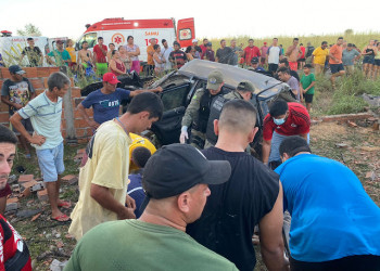 Motorista perde o controle da direção, veículo capota e deixa cinco pessoas feridas no Piauí