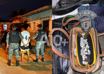 Suspeito que vendia drogas e fazia entregas em local conhecido como 