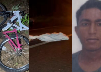 Jovem em bicicleta morre após ser atropelado por micro-ônibus com fiéis no interior do Piauí