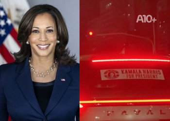 Em Teresina, motorista flagra carro com adesivo de Kamala Harris, candidata a presidente dos EUA; VÍDEO!