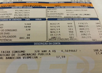 Consumidor pagará menos na conta de luz em janeiro