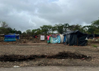 Polícia realiza operação para desocupação de terreno na zona Sul de Teresina