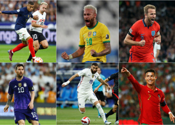 Atacante da Inglaterra supera Messi, CR7 e Neymar e é favorito para artilharia da Copa do Mundo