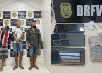Polícia Civil prende suspeitos de tráfico e roubo de motocicleta em Teresina