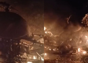 Homem é encontrado morto e tem moto incendiada no interior do Piauí; polícia suspeita de latrocínio