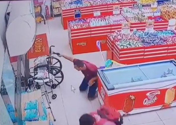 Vídeo: câmera de segurança registra tentativa de homicídio em drogaria de Timon; assista