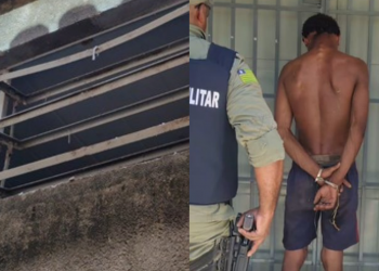 Homem é preso ao ser flagrado pela PM tentando invadir comércio no interior do Piauí