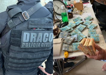 Draco apreendeu R$ 2,5 milhões em dinheiro e bens durante operação contra família envolvida com tráfico, agiotagem e extorsão no Piauí