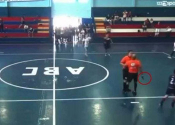 Árbitro saca arma de fogo em jogo de futsal infantil no Mato Grosso do Sul