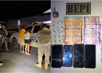 Polícia prende casal que comandava boca de fumo dentro de bar no interior do Piauí