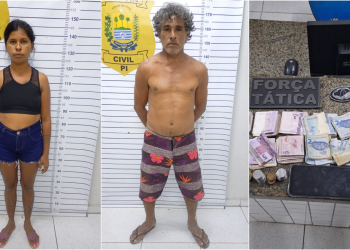 Dupla é presa por tráfico de drogas no litoral do Piauí; polícia apreende celular “empenhado” por usuário
