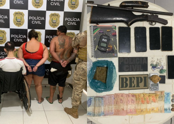 Polícia Militar prende suspeitos de tráfico e apreende drogas, celulares e dinheiro no Norte do Piauí