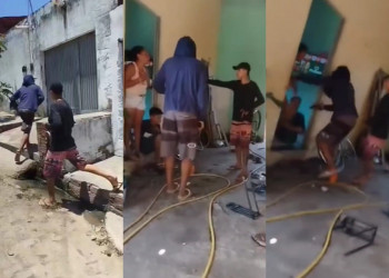 Filmando, criminosos invadem residência e tentam matar jovem na zona Sudeste de Teresina; VÍDEO!