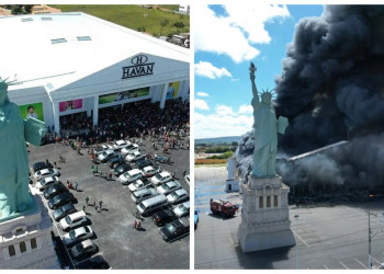 Veja antes e depois da loja da Havan atingida por incêndio na Bahia