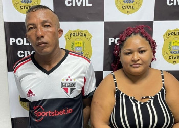 Casal do tráfico é preso em Teresina; mulher vendia drogas de dia e marido assumia à noite