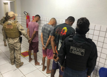 Polícia prende sete pessoas por envolvimento em roubos e furtos em Teresina