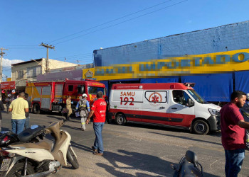 Pintor é socorrido após sofrer descarga elétrica durante serviço em loja na zona Sul de Teresina