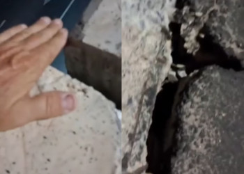 Vídeo que mostra rachaduras no viaduto do Mercado do Peixe viraliza e DNIT nega risco à população