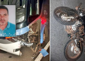 Identificado homem que morreu após colisão envolvendo moto e ônibus no Piauí