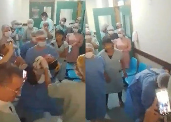 Adolescente ganha festa de 15 anos e dança valsa com fisioterapeuta em hospital do Piauí; VÍDEO!