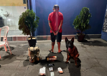 Homem é preso com 1kg de cocaína e maconha dentro de ônibus em rodovia no Piauí