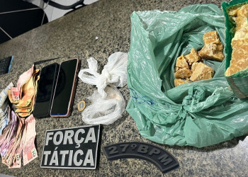 Mulher é presa após deixar boca de fumo e ser flagrada pela PM no litoral do Piauí